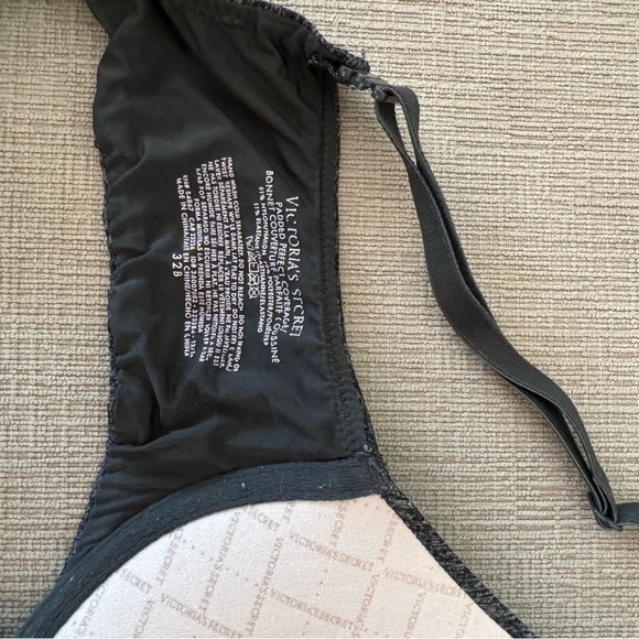 Victoria's Secret Black Bra Push Up T-Shirt Bralette Top PINK - Picture 3 of 3